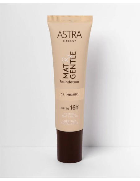 Astra Mat&gentle Foundation - Fondotinta Opaco Naturale - 05 Mid/rich